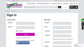 
                            3. Sign In - ProPartsDirect