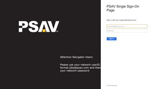 
                            2. Sign In - PSAV