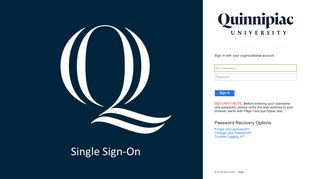 
                            5. Sign In - Quinnipiac University