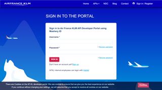 
                            4. Sign in / Register - Air France-KLM API Developer Portal