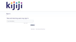 
                            9. Sign in - rekitfeedback.kijiji.ca