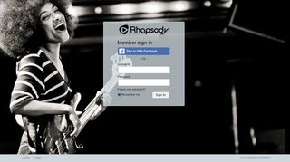
                            7. Sign In : Rhapsody - Napster
