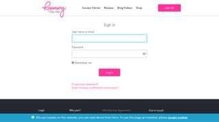 
                            9. Sign in - Rosemary Conley - The Online Weight Loss …