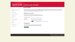 
                            6. Sign In - Rutgers University Division of Continuing Studies