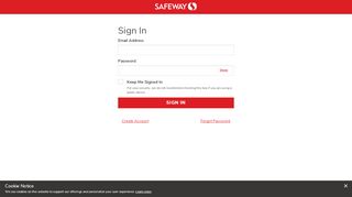 
                            2. Sign In - Safeway