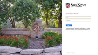 
                            2. Sign In - Saint Xavier University