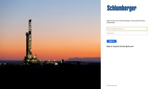 
                            4. Sign In - Schlumberger