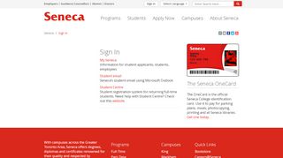 
                            8. Sign In - Seneca - Toronto, Canada - Seneca College