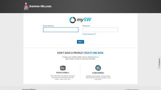 
                            2. Sign In - sherwin-williams.com