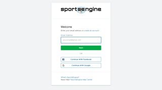 
                            2. Sign In - SportsEngine