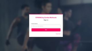 
                            8. Sign in - STRONG by Zumba Workouts