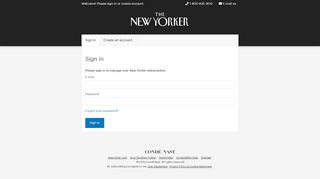 
                            4. Sign In - The New Yorker Customer Service