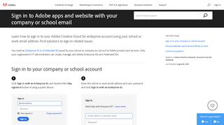 
                            8. Sign in to Adobe apps and website with your company or ...