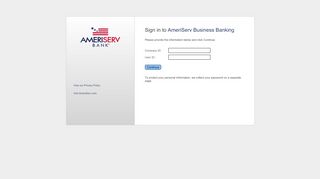 
                            4. Sign in to AmeriServ Business Banking