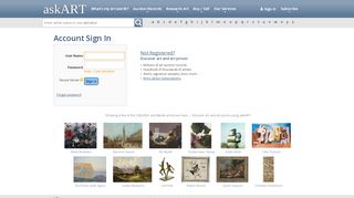 
                            9. Sign In to askART - Art Prices, Auction Records, …