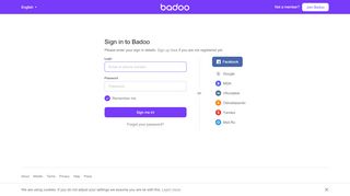 
                            1. Sign in to Badoo