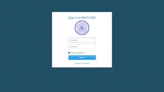 
                            2. Sign in to BMTC MIS