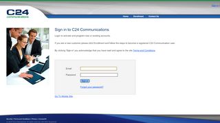 
                            1. Sign in to C24 Communications - Connect 24