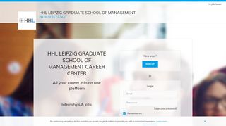 
                            6. Sign in to CAREER CENTER - hhl.jobteaser.com