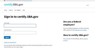 
                            8. Sign in to certify.SBA.gov