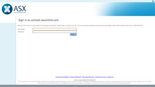 
                            7. Sign in to connect.asxonline.com