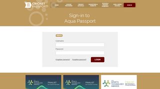 
                            5. Sign-in to - cricket-passport.com