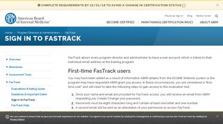 
                            4. Sign in to FasTrack Evaluation System | ABIM.org