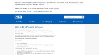 
                            5. Sign in to GP online services - NHS