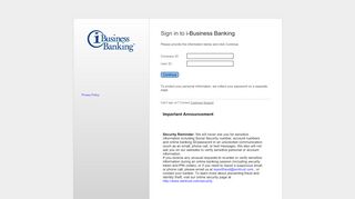 
                            3. Sign in to i-Business Banking