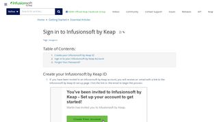 
                            1. Sign in to Infusionsoft by Keap | Infusionsoft