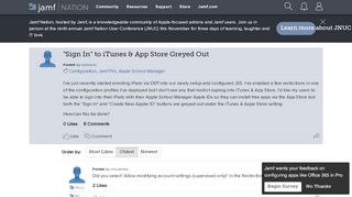
                            9. "Sign In" to iTunes & App Store Greyed Out - Jamf Nation