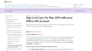 
                            3. Sign in to Lync for Mac 2011 with your Office 365 account