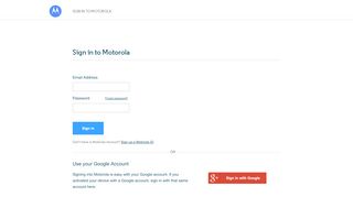 
                            6. Sign in to Motorola - Motorola Mobility LLC