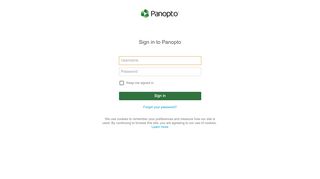 
                            7. Sign in to Panopto