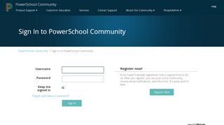 
                            4. Sign In to PowerSchool Community - PowerSchool Community