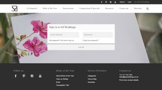 
                            5. Sign in to SA Weddings - Wedding Venues