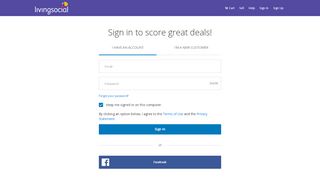 
                            9. Sign in to score great deals! - LivingSocial