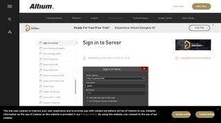 
                            4. Sign in to Server | Altium Designer 18.0 User Manual ...