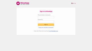 
                            2. Sign in to WowApp - WowApp - Doing Good Through the ...