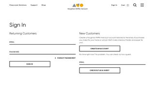 
                            2. Sign In to Your Account | Houghton Mifflin Harcourt