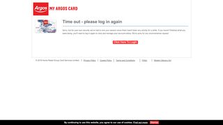 
                            3. Sign in to your account - Log in to My Argos Card