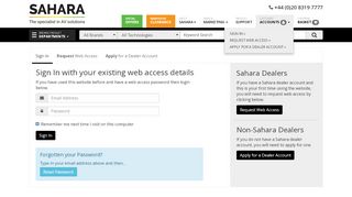 
                            6. Sign in to your Account | Sahara AV