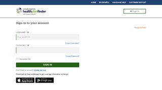 
                            2. Sign in to your account | Washington Healthplanfinder