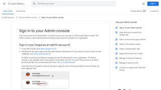 
                            11. Sign in to your Admin console - G Suite Admin Help