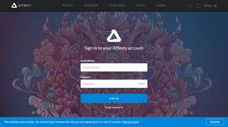 
                            9. Sign in to your Affinity account - store.serif.com