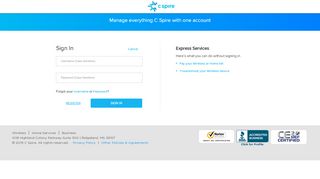 
                            7. Sign In to Your C Spire Account
