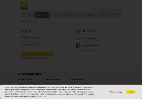 
                            6. Sign in to your Nikon Account - nikonimgsupport.com