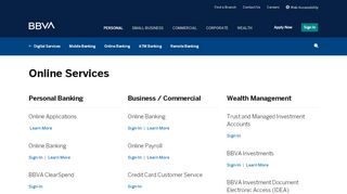 
                            7. Sign-In to Your Online Banking Services | BBVA