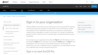 
                            11. Sign in to your organization—ArcGIS Pro | ArcGIS Desktop