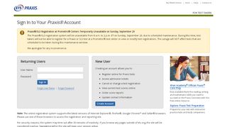 
                            1. Sign In to Your Praxis® Account - Educational Testing Service
